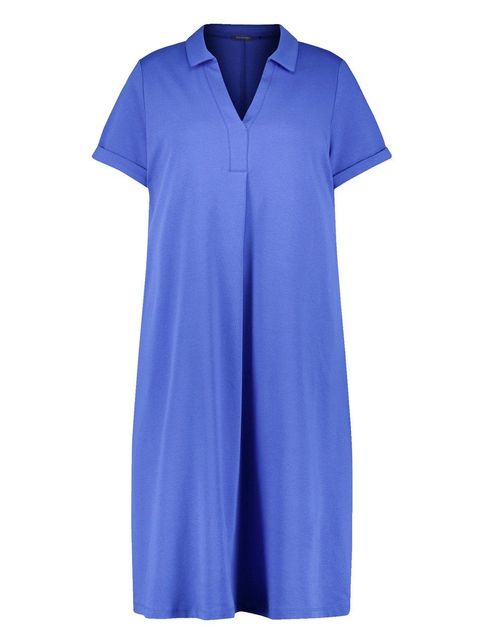 Kleid Hemdkragen Samoon blau günstig online kaufen