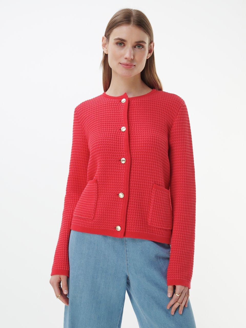 MAERZ Muenchen - Strickjacke mit Rundhals-Ausschnitt