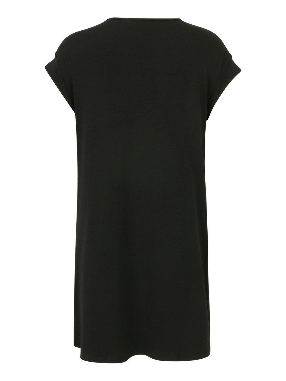Thumbnail - Long-Shirt V-Ausschnitt Doris Streich schwarz