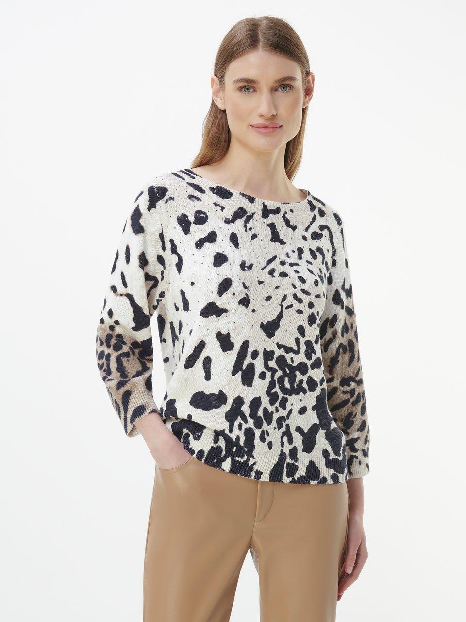 Monari - Rundhals-Pullover mit 3/4-Arm