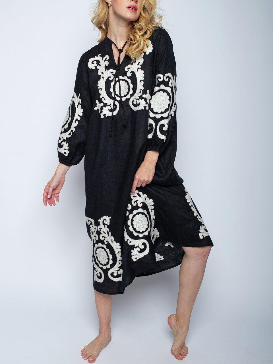 Emily van den Bergh - Leinen-Kleid