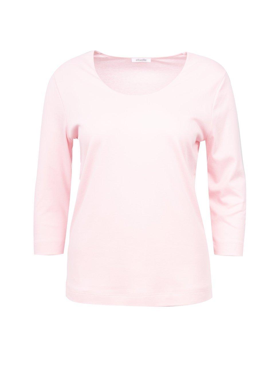 Shirt ronde hals 3/4-mouwen Van Efixelle roze