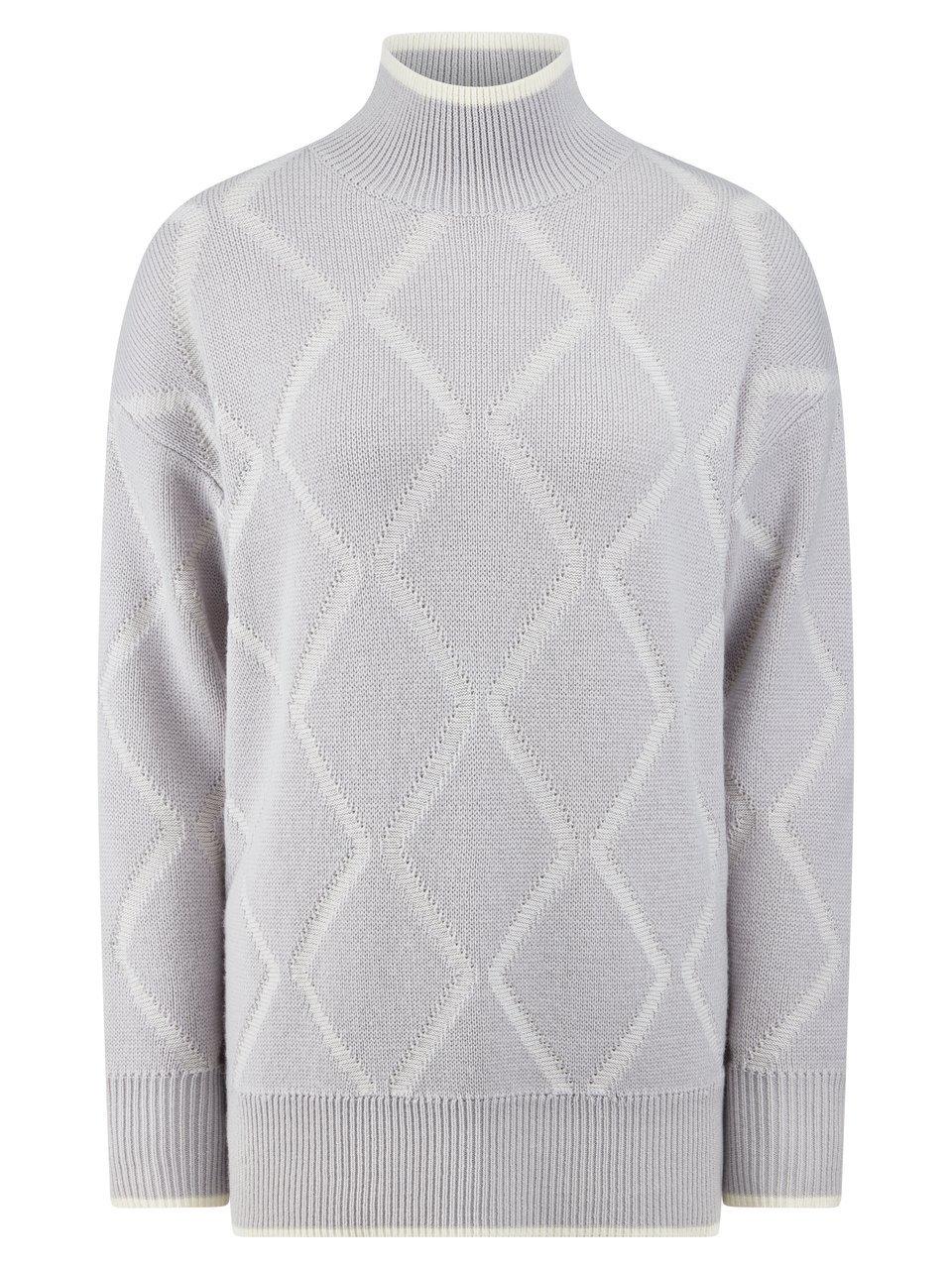 Long-Strickpullover BASLER grau günstig online kaufen