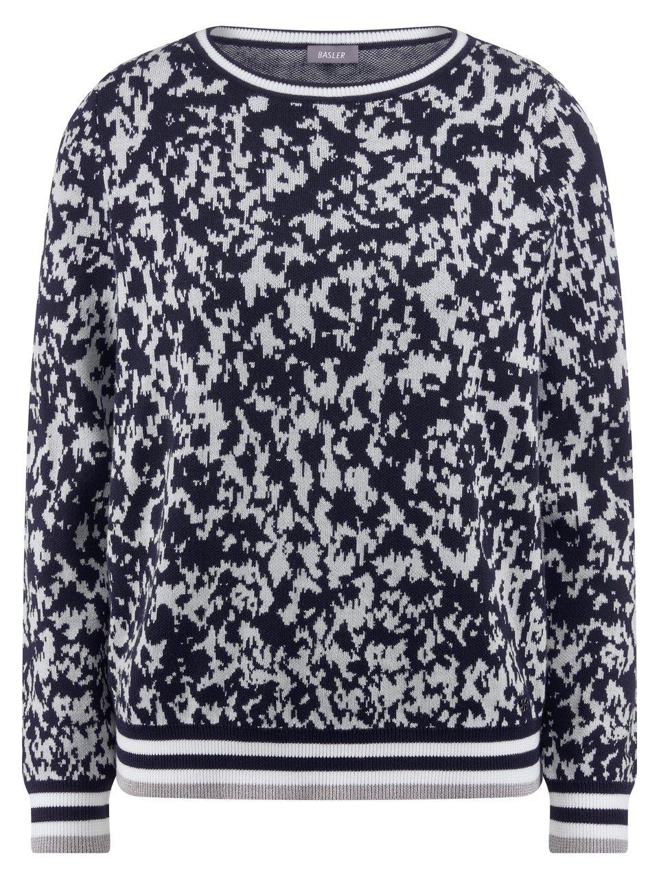 Strickpullover BASLER blau günstig online kaufen