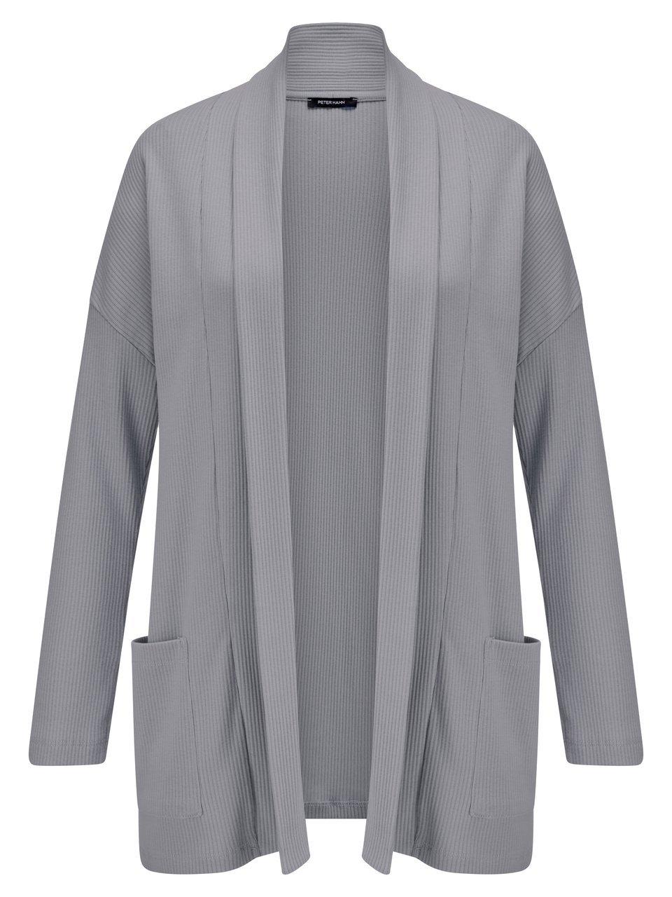 Long-Jacke Schalkragen Peter Hahn grau günstig online kaufen