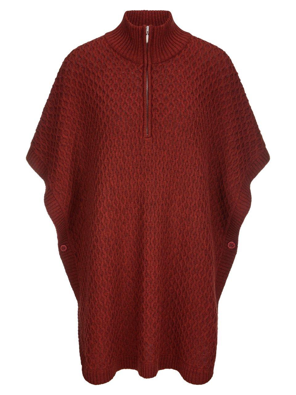 Strick-Poncho Anna Aura rot günstig online kaufen