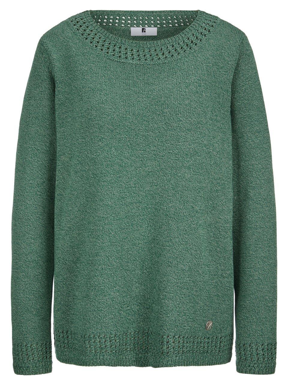 Rundhals-Pullover Anna Aura grün günstig online kaufen