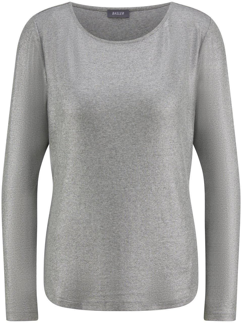 Rippenshirt U-Boot-Ausschnitt BASLER grau günstig online kaufen
