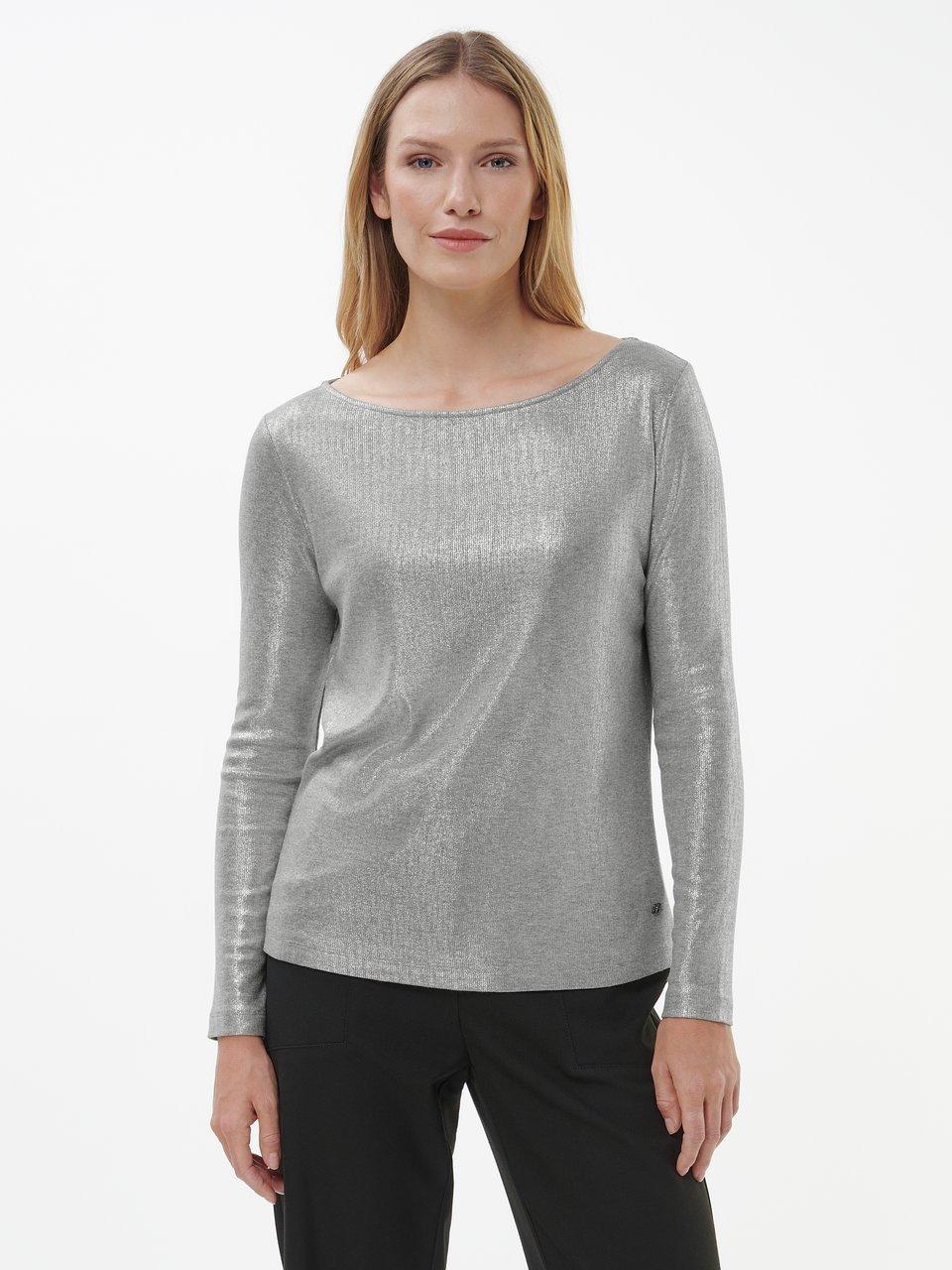 BASLER - Rippenshirt mit U-Boot-Ausschnitt