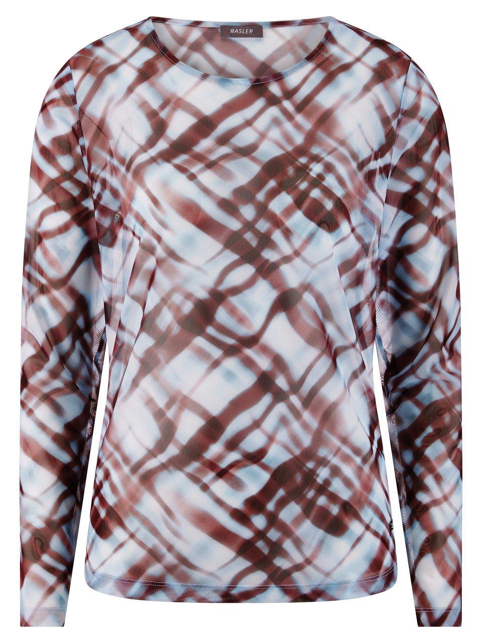 Shirt Rundhals-Ausschnitt BASLER blau günstig online kaufen