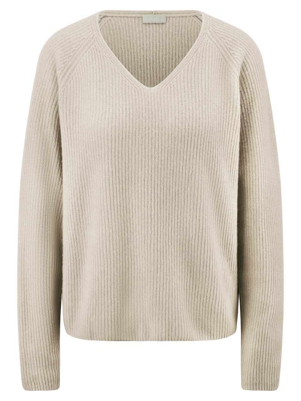 V-Pullover include beige günstig online kaufen