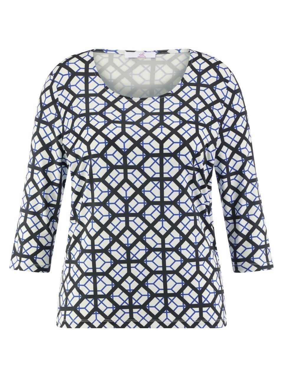 Rundhals-Shirt 3/4-Arm Emilia Lay weiss günstig online kaufen