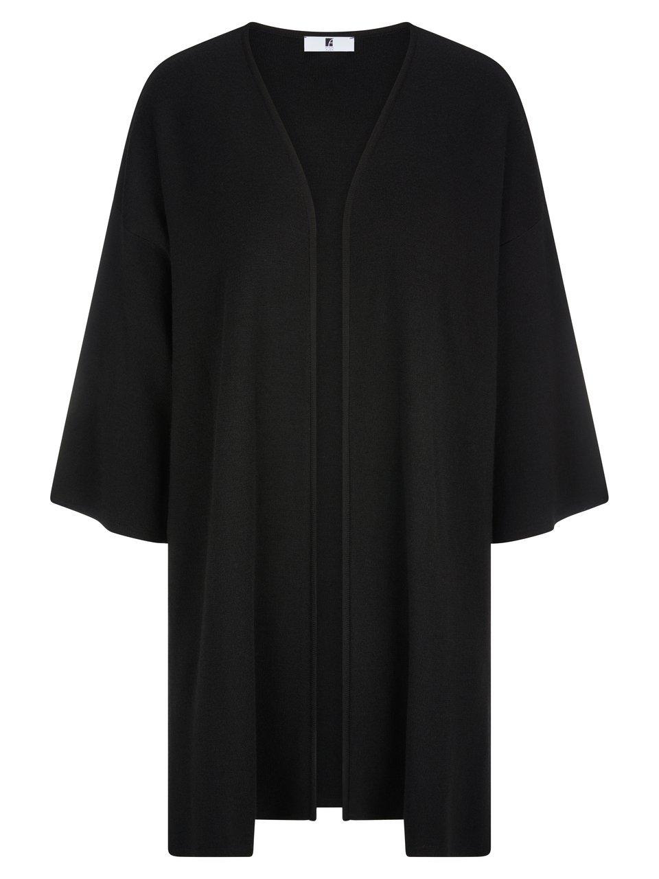 Long-Strickjacke 3/4-Arm Anna Aura schwarz günstig online kaufen