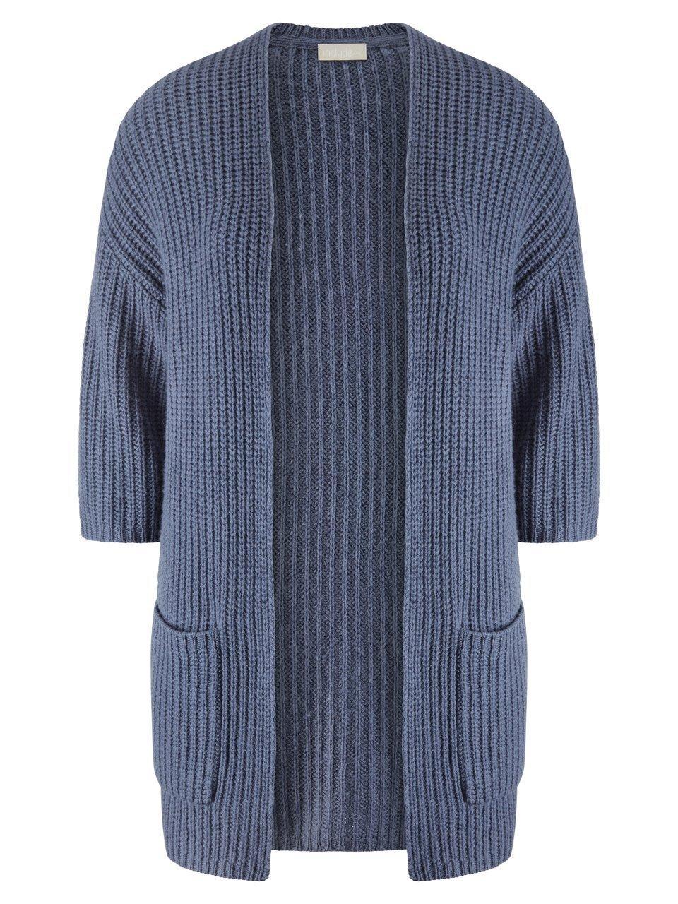 Strickjacke 3/4-Arm include blau günstig online kaufen