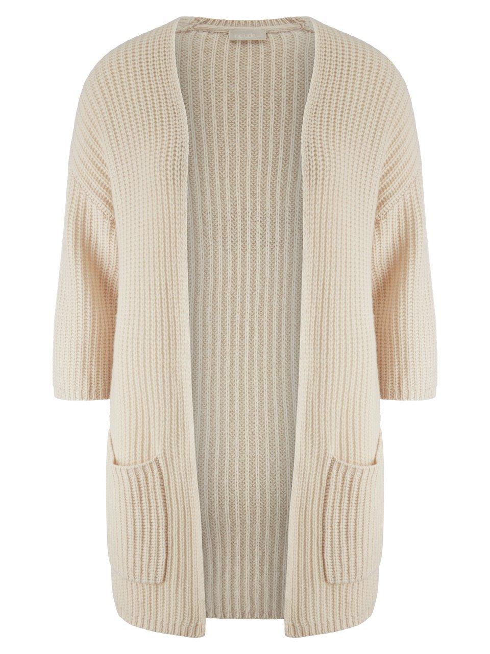 Strickjacke 3/4-Arm include beige günstig online kaufen