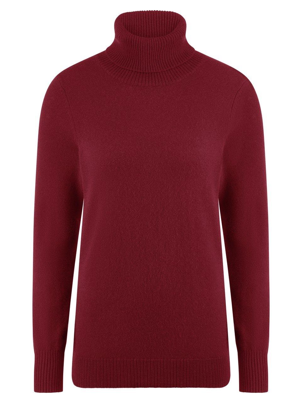 Rollkragen-Pullover aus 100% Premium-Kaschmir Peter Hahn Cashmere rot günstig online kaufen