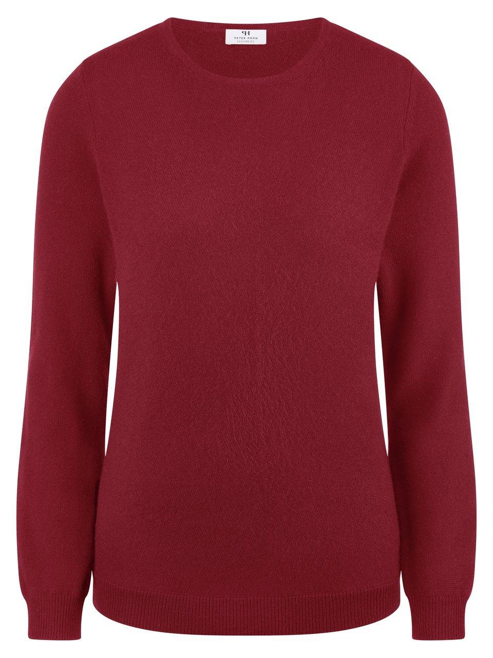 Rundhals-Pullover aus 100% Premium-Kaschmir Peter Hahn Cashmere rot günstig online kaufen