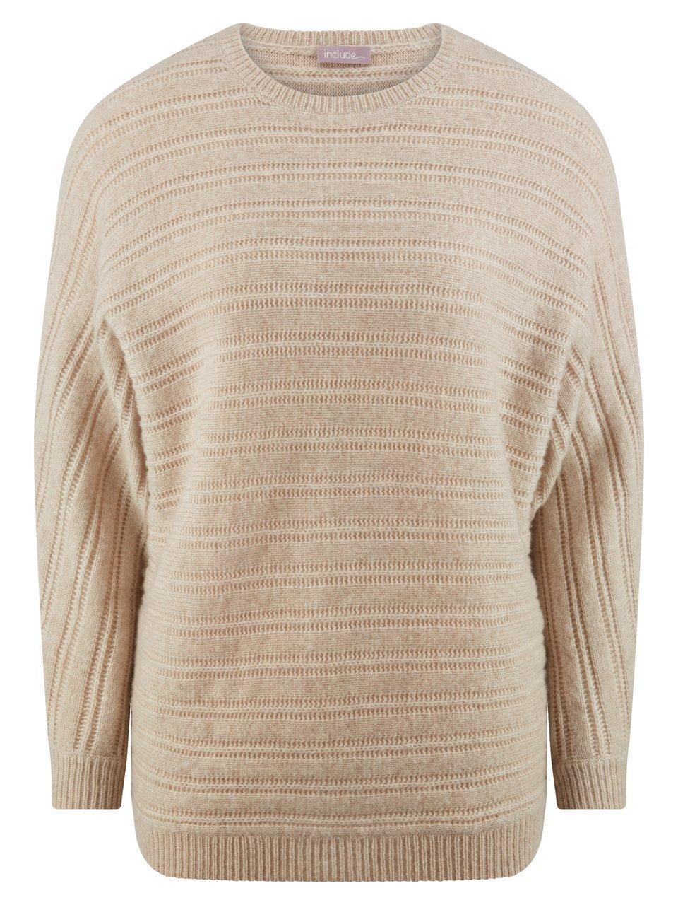 Rundhals-Pullover include beige günstig online kaufen