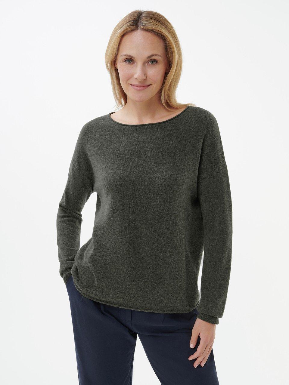 Peter Hahn - Pullover mit U-Boot-Ausschnitt aus Schurwolle