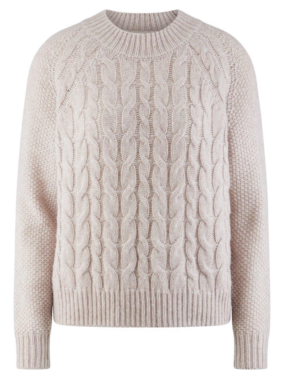 Rundhals-Pullover include beige günstig online kaufen