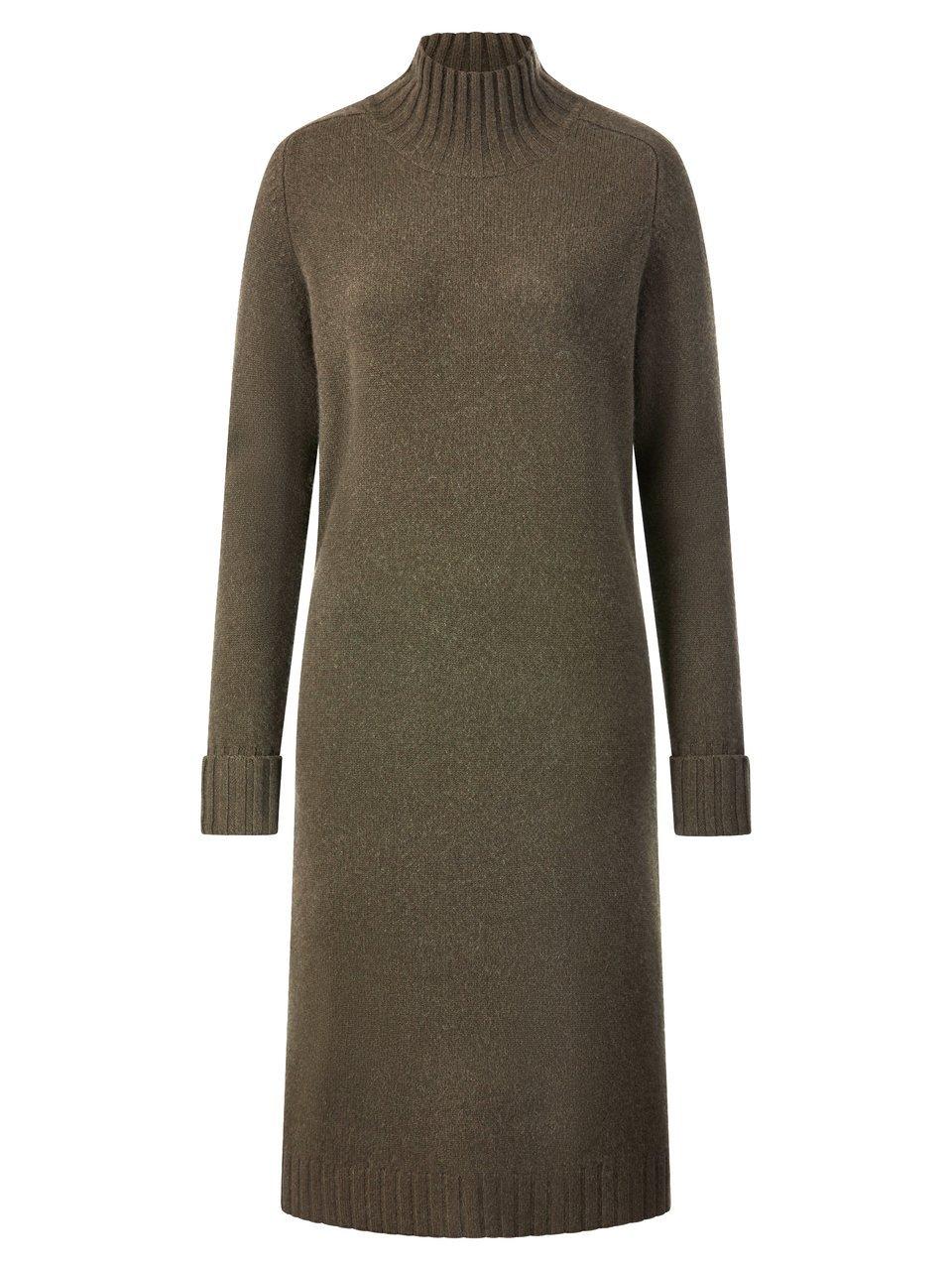 Strickkleid Stehkragen include grün günstig online kaufen