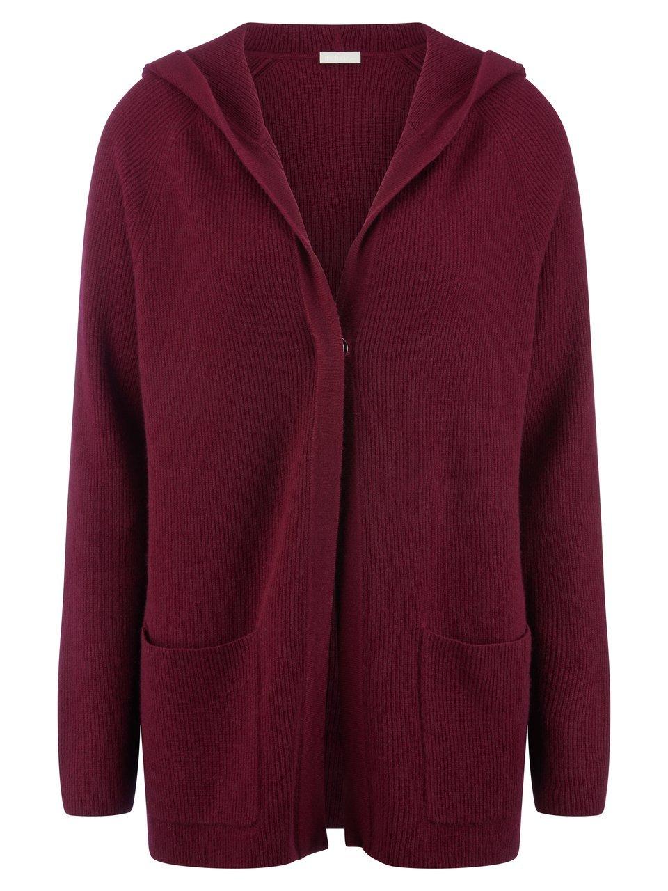 Kapuzen-Strickjacke include lila günstig online kaufen