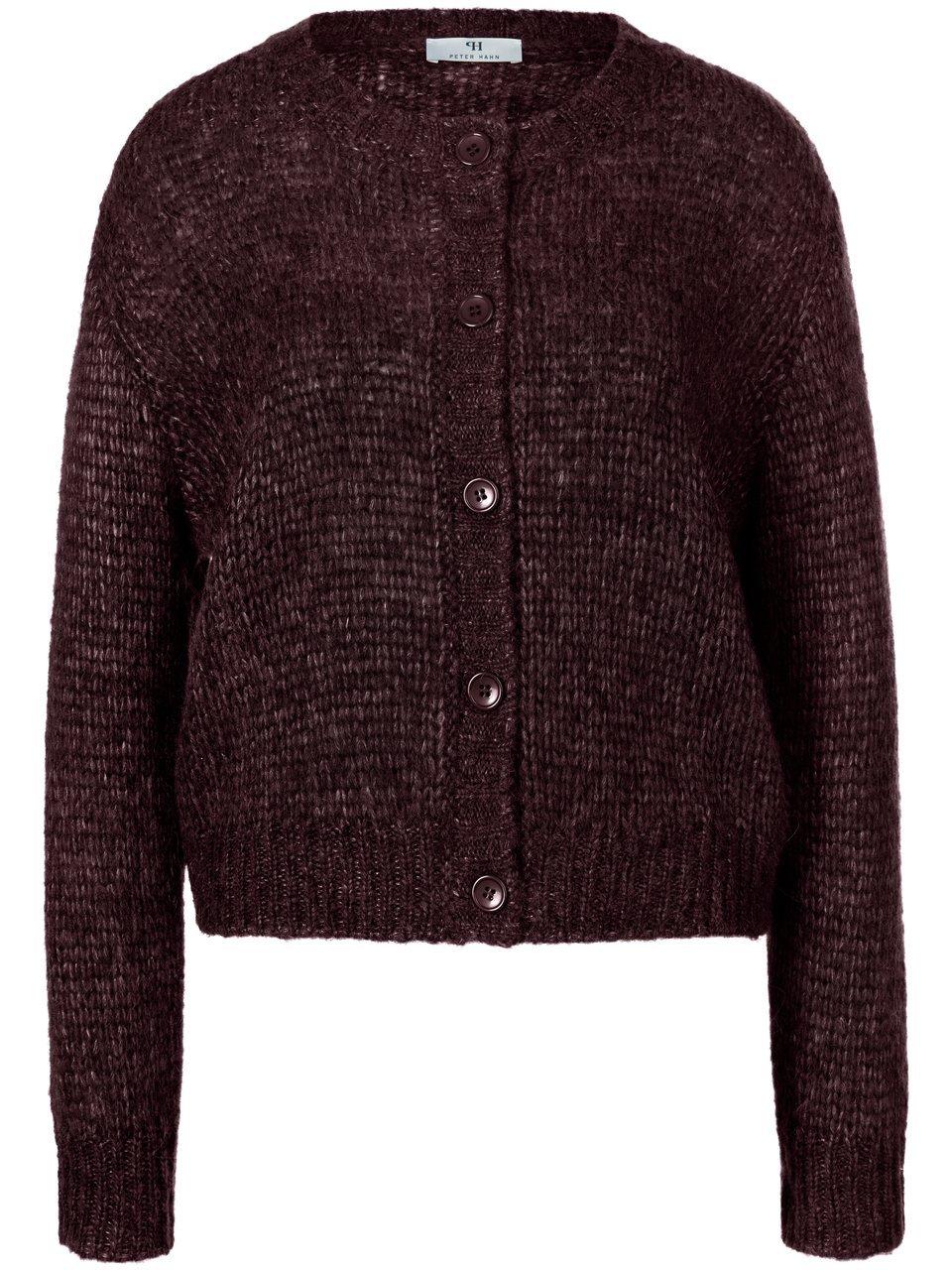 Strickjacke überschnittener Schulter Peter Hahn rot günstig online kaufen