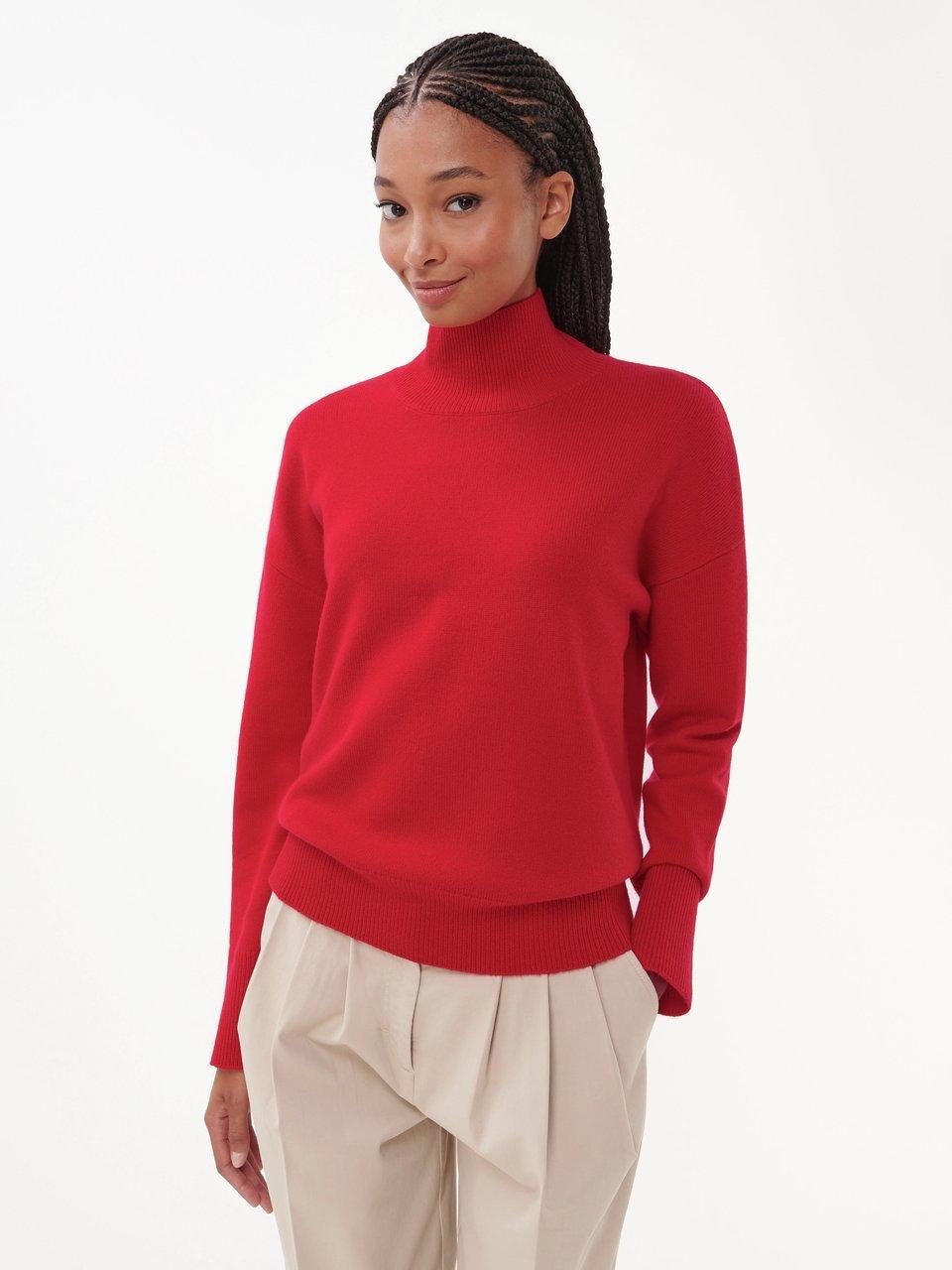 include Pullover mit Stehkragen Rot