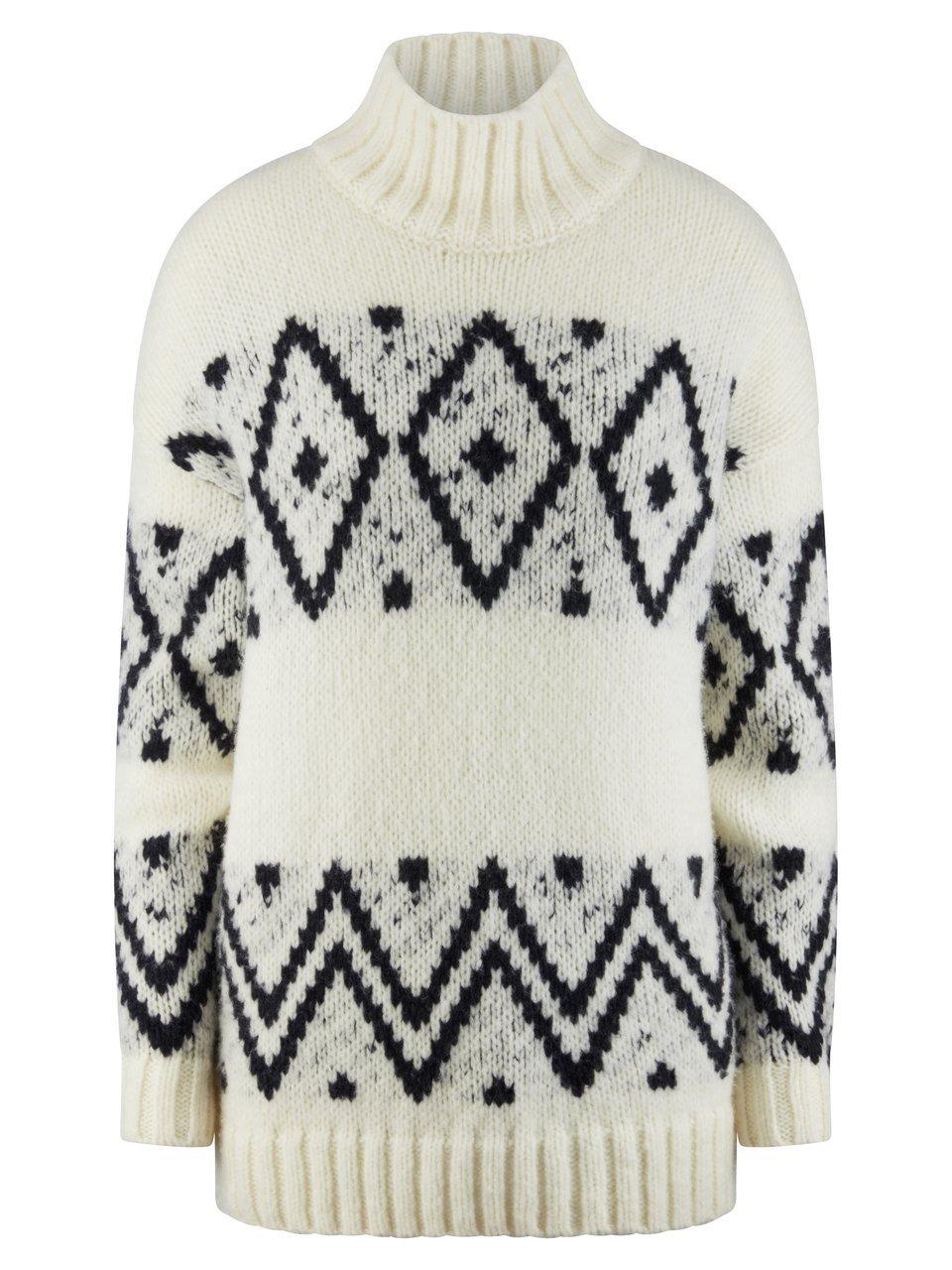 Pullover Stehkragen include weiss günstig online kaufen