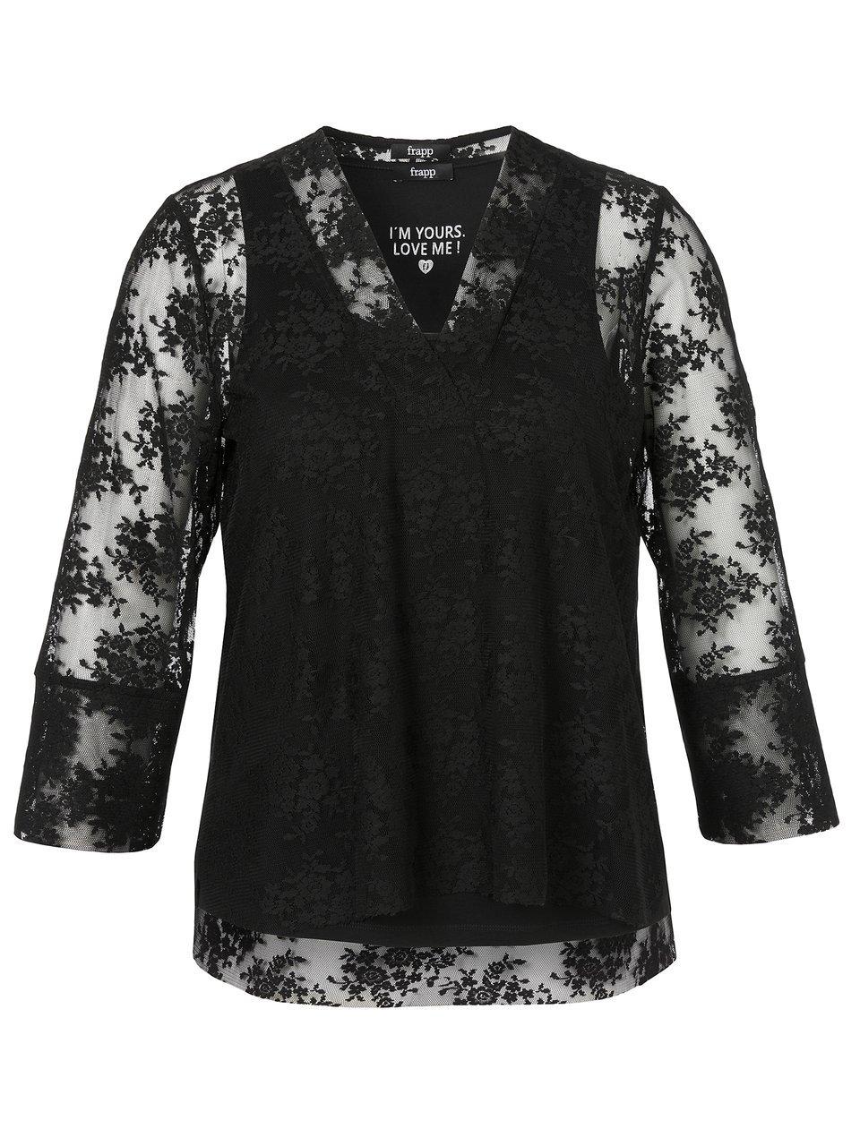 frapp - Shirt mit V-Ausschnitt