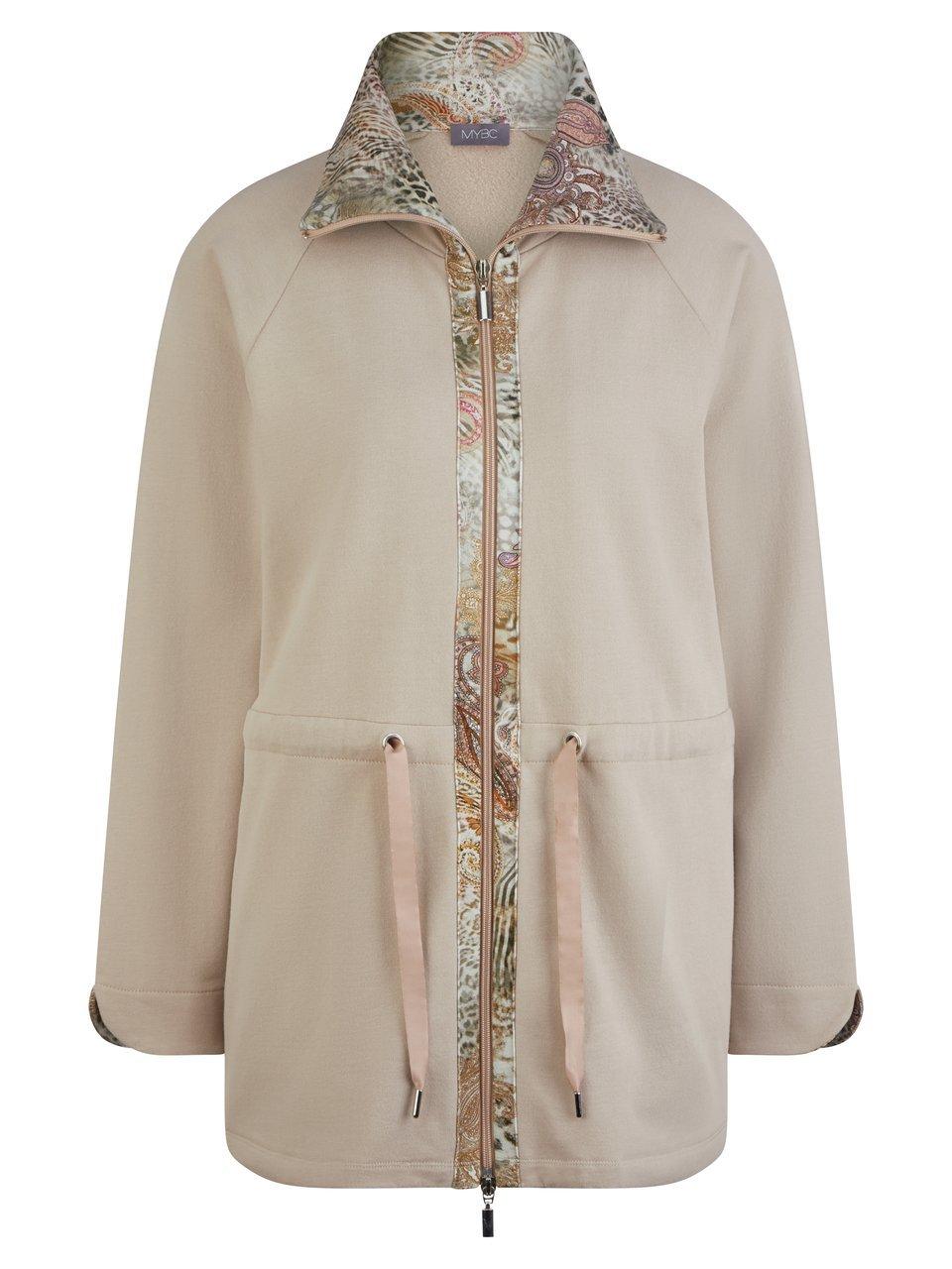 Lange Sweatjacke Peter Hahn beige günstig online kaufen