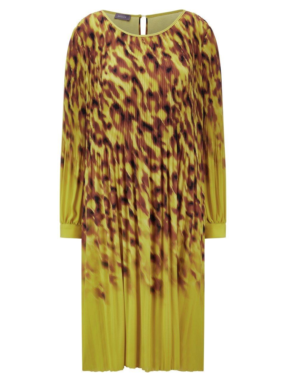Plissee-Kleid BASLER gelb günstig online kaufen