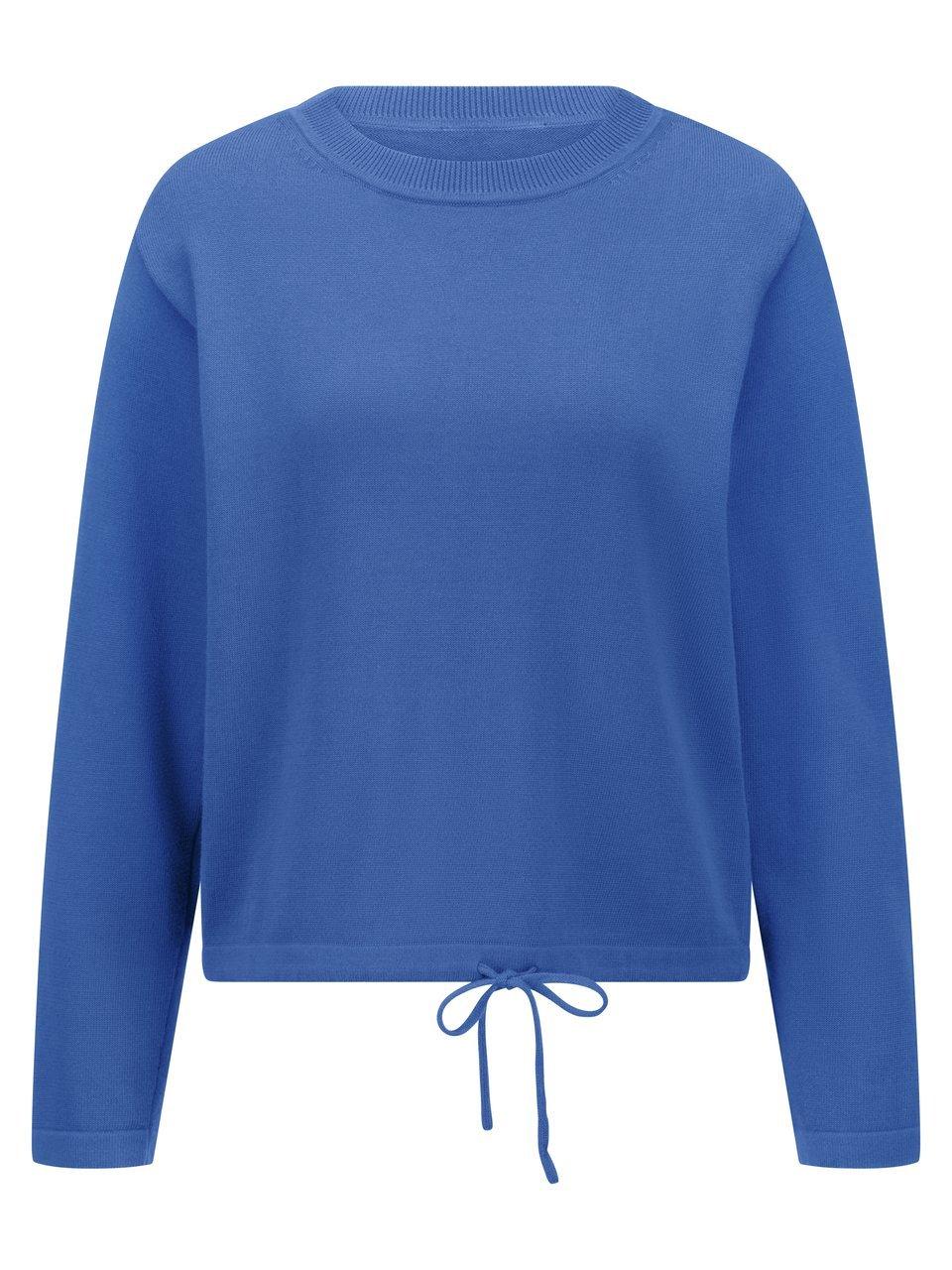 Rundhals-Pullover Peter Hahn blau günstig online kaufen
