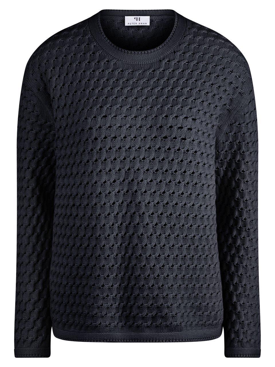 Rundhals-Pullover Peter Hahn blau günstig online kaufen