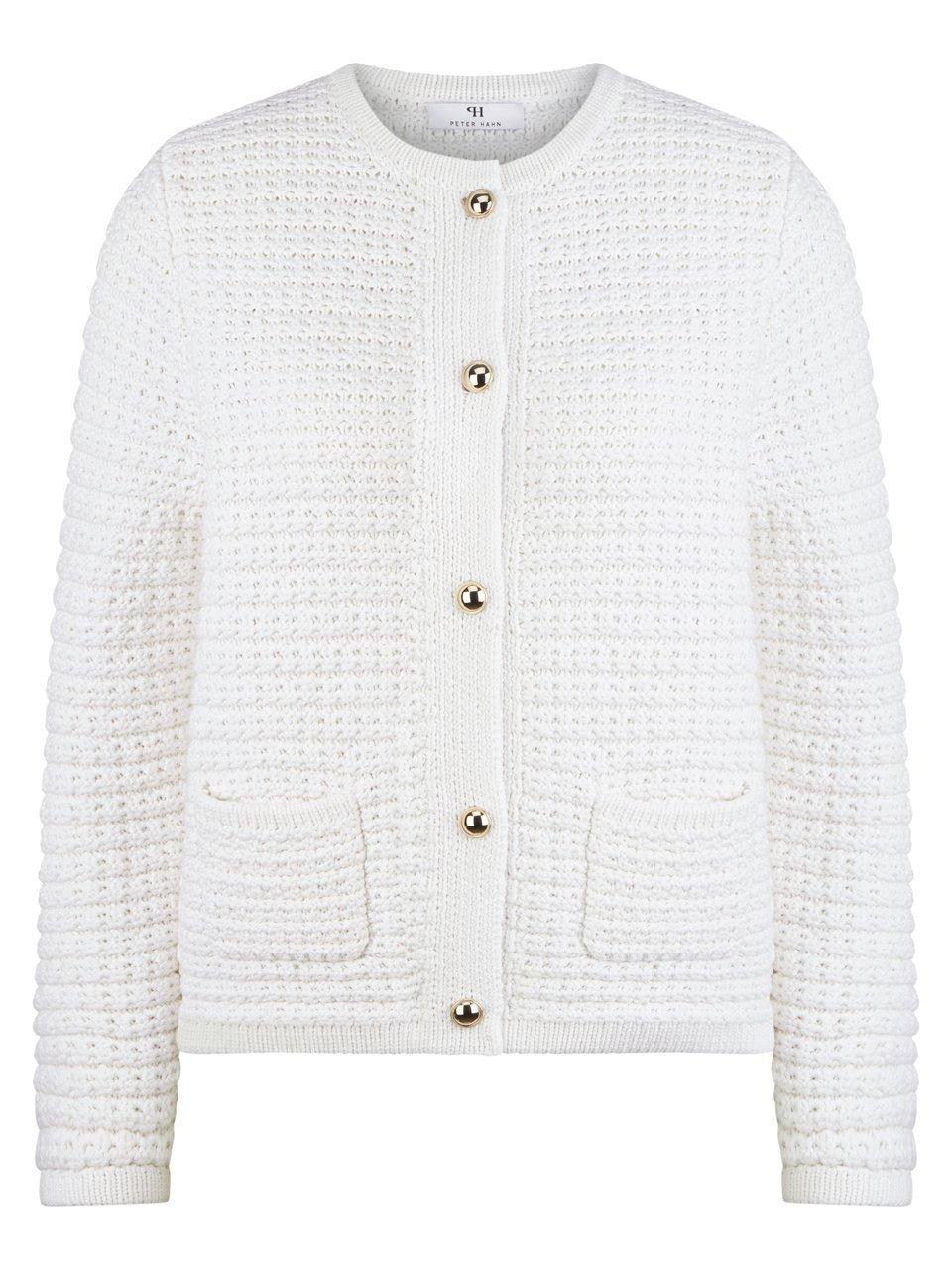 Strickjacke Peter Hahn weiss günstig online kaufen
