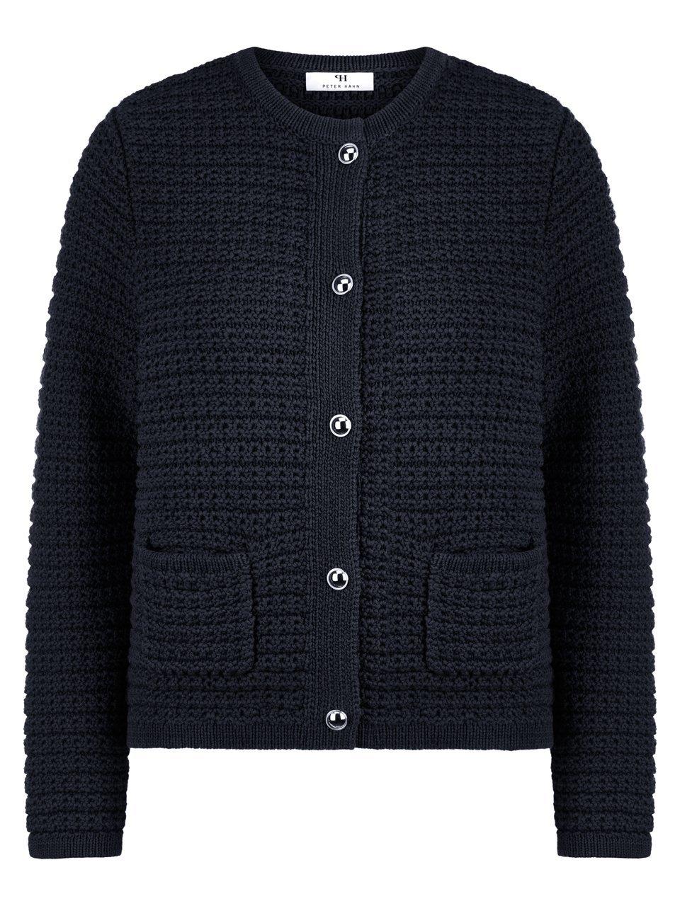 Strickjacke Peter Hahn blau günstig online kaufen