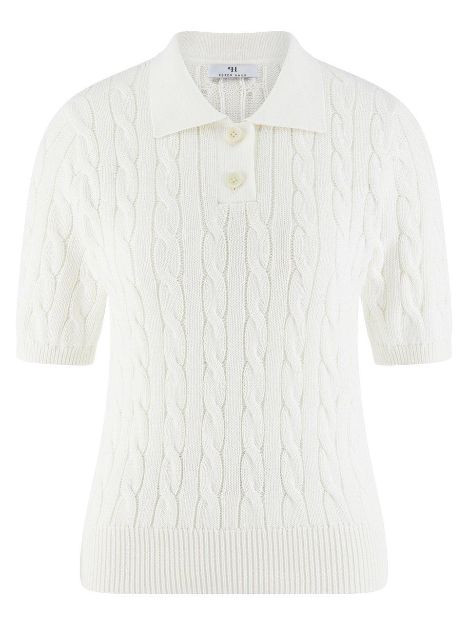 Polo-Pullover Peter Hahn weiss günstig online kaufen