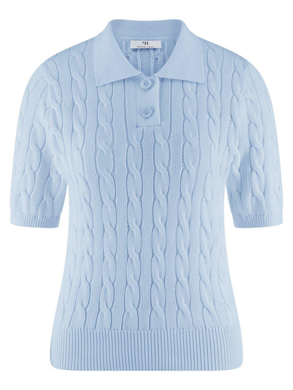 Polo-Pullover Peter Hahn blau günstig online kaufen