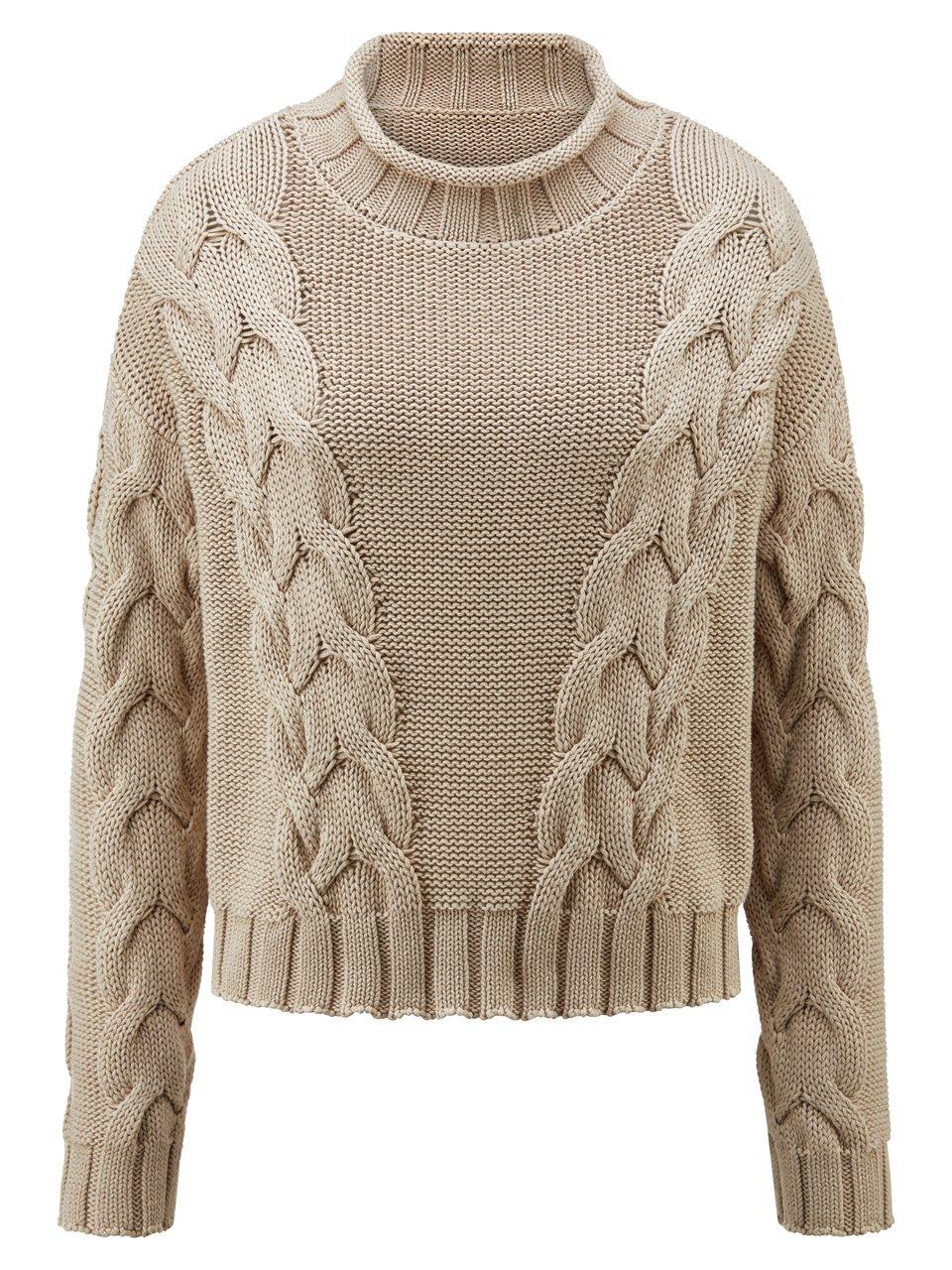 Pullover Stehkragen Peter Hahn beige günstig online kaufen
