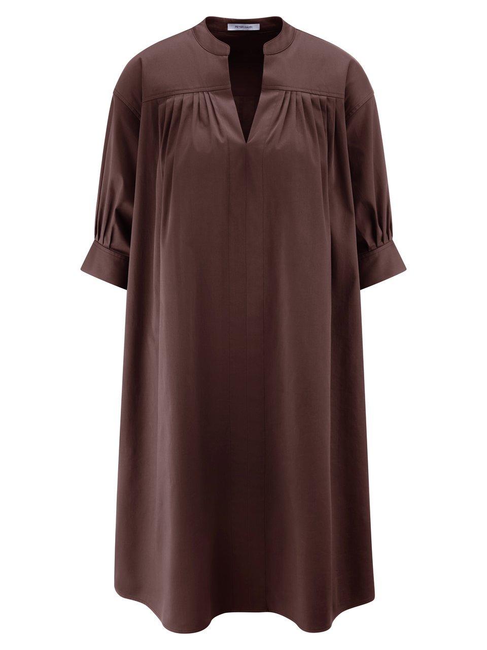 Kleid überschnittener Schulter Peter Hahn braun günstig online kaufen