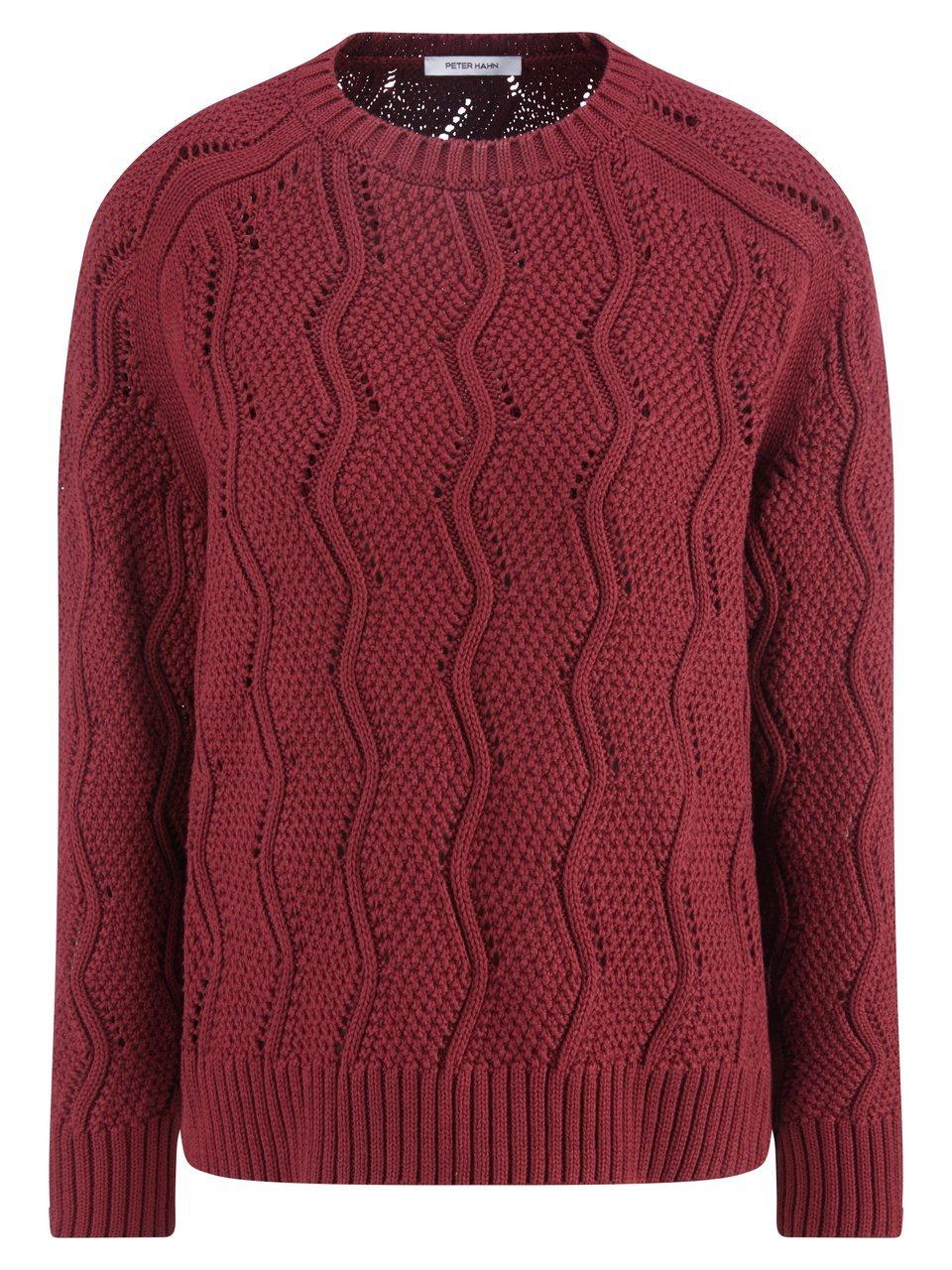 Rundhals-Pullover Peter Hahn rot günstig online kaufen