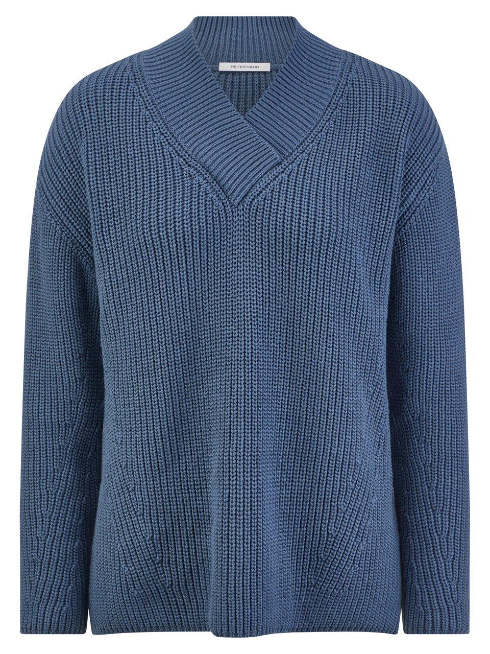 V-Pullover Peter Hahn blau günstig online kaufen