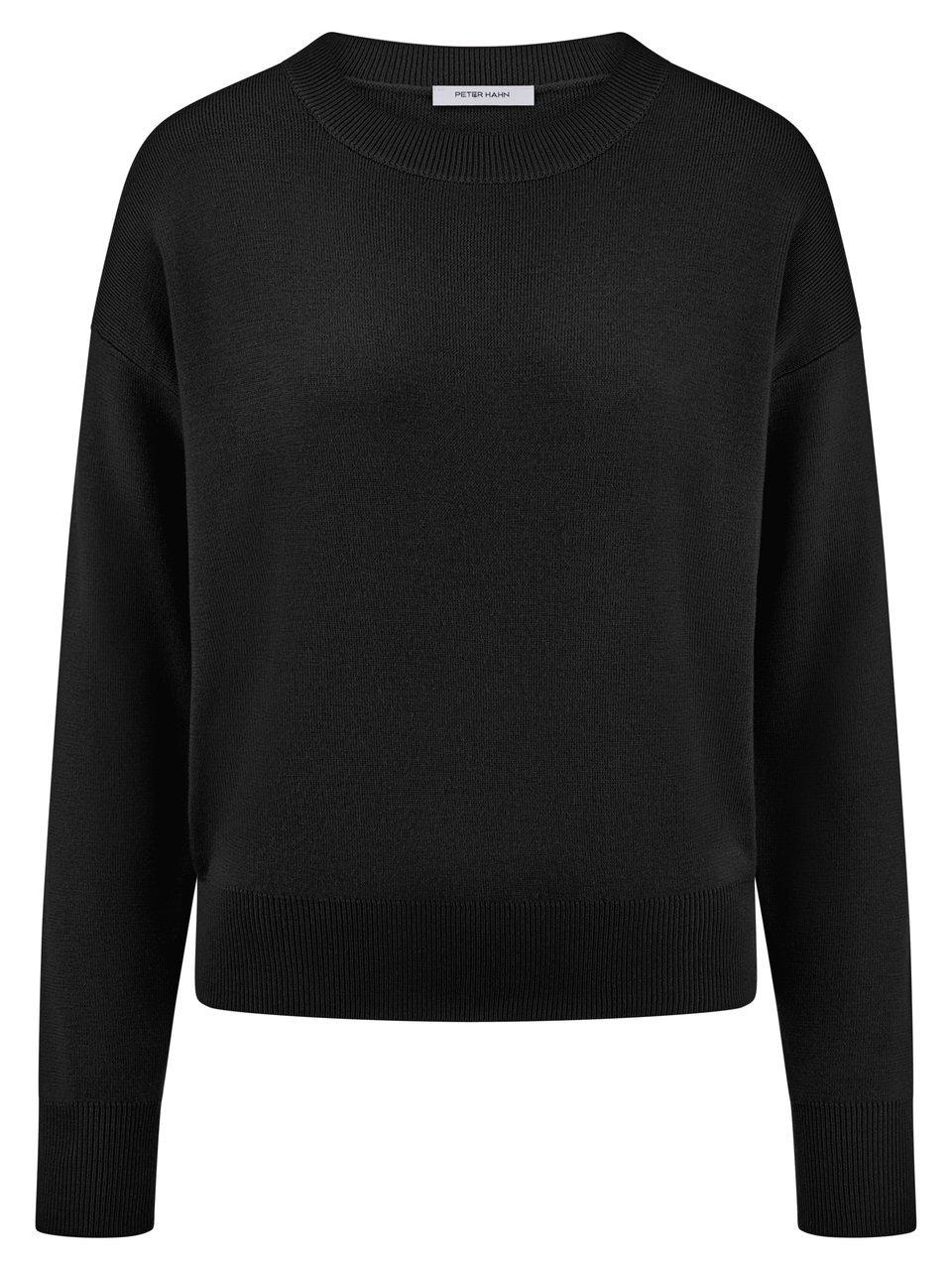 Rundhals-Pullover Peter Hahn schwarz günstig online kaufen