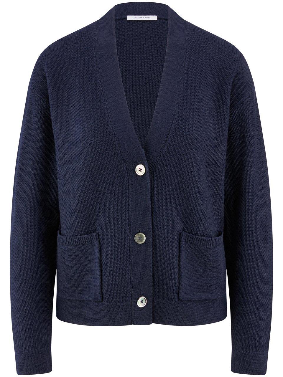 Strickjacke Peter Hahn blau günstig online kaufen