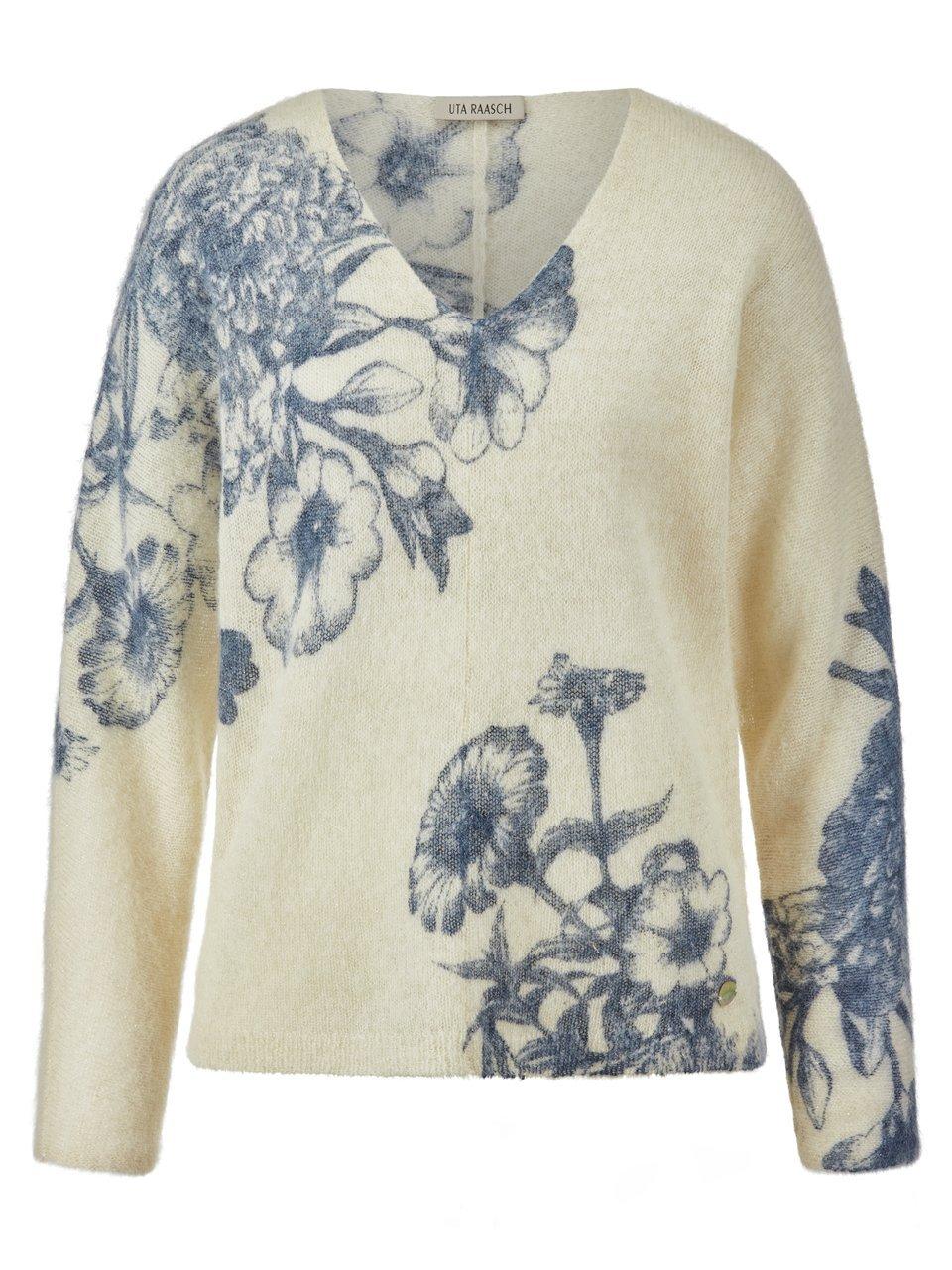 Thumbnail - Uta Raasch - V-Pullover, weiss, Gr. 38 / S - Alpaka