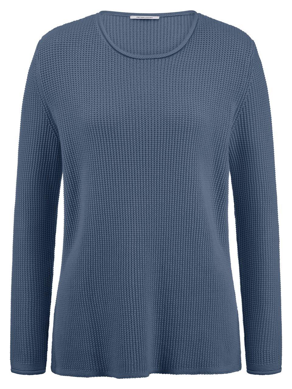 Rundhals-Pullover Peter Hahn blau günstig online kaufen