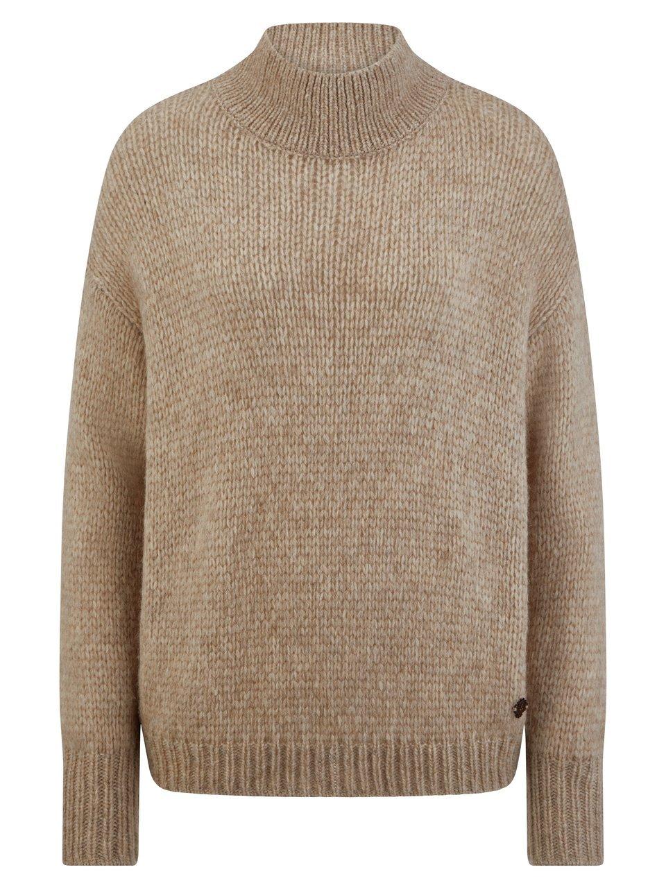 Pullover Stehbundkragen Inkadoro beige günstig online kaufen