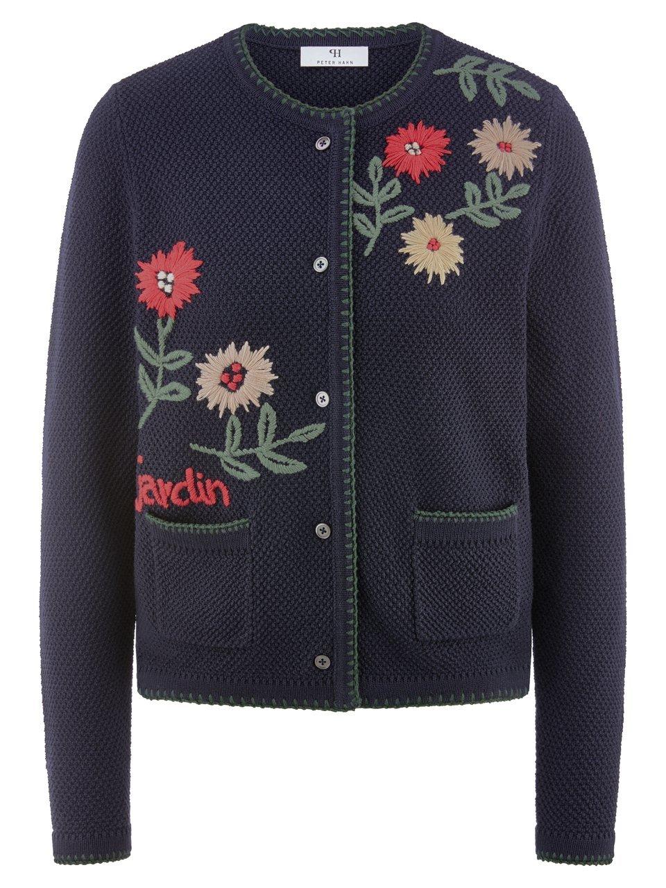 Strickjacke Peter Hahn blau günstig online kaufen
