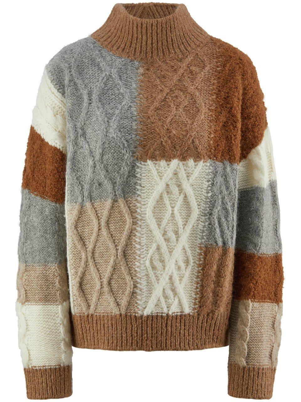 Pullover Stehkragen Peter Hahn beige günstig online kaufen