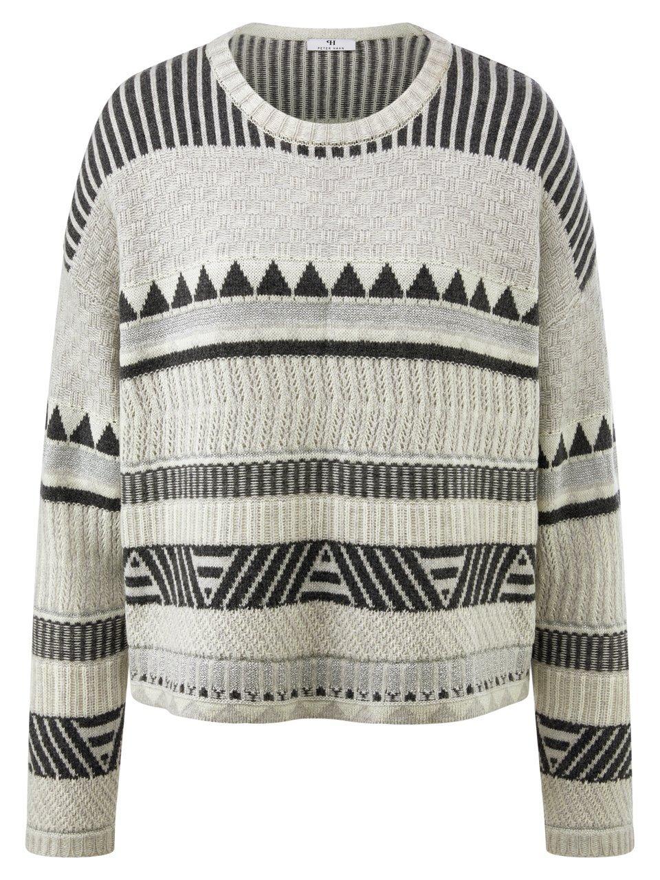 Rundhals-Pullover Peter Hahn grau günstig online kaufen